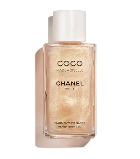 coco chanel mademoiselle pearly body gel|chanel sparkle gel.